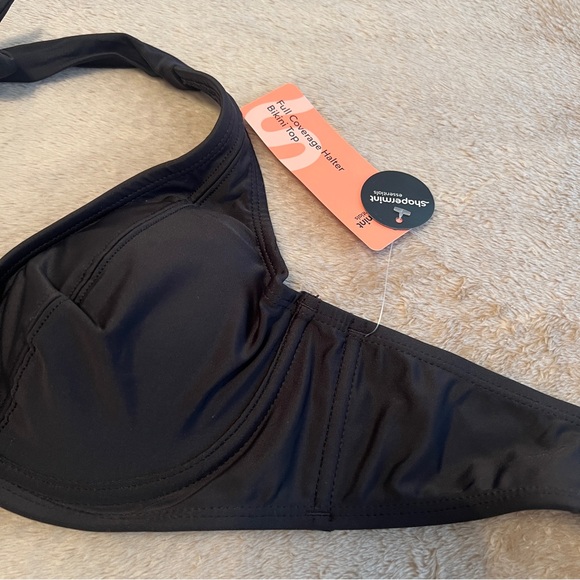 Shapermint essentials Full Coverage Halter Bikini Top Medium - Picture 2 of 4